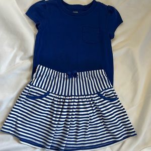 Gymboree skirt/shirt outfit size 5/6